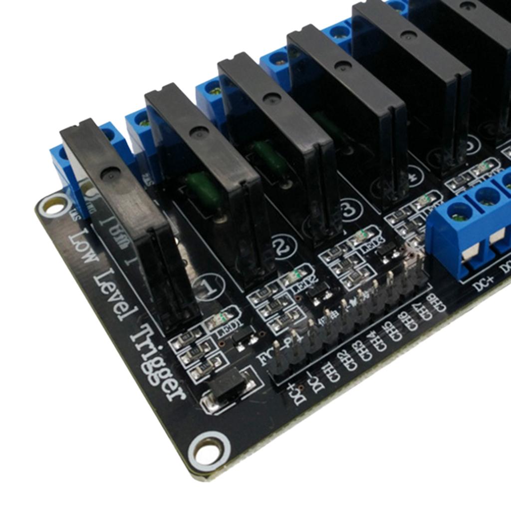 24V 8 Channel G3MB-202P Solid State Relay Module With Resistive Fuse 240V 2A Output