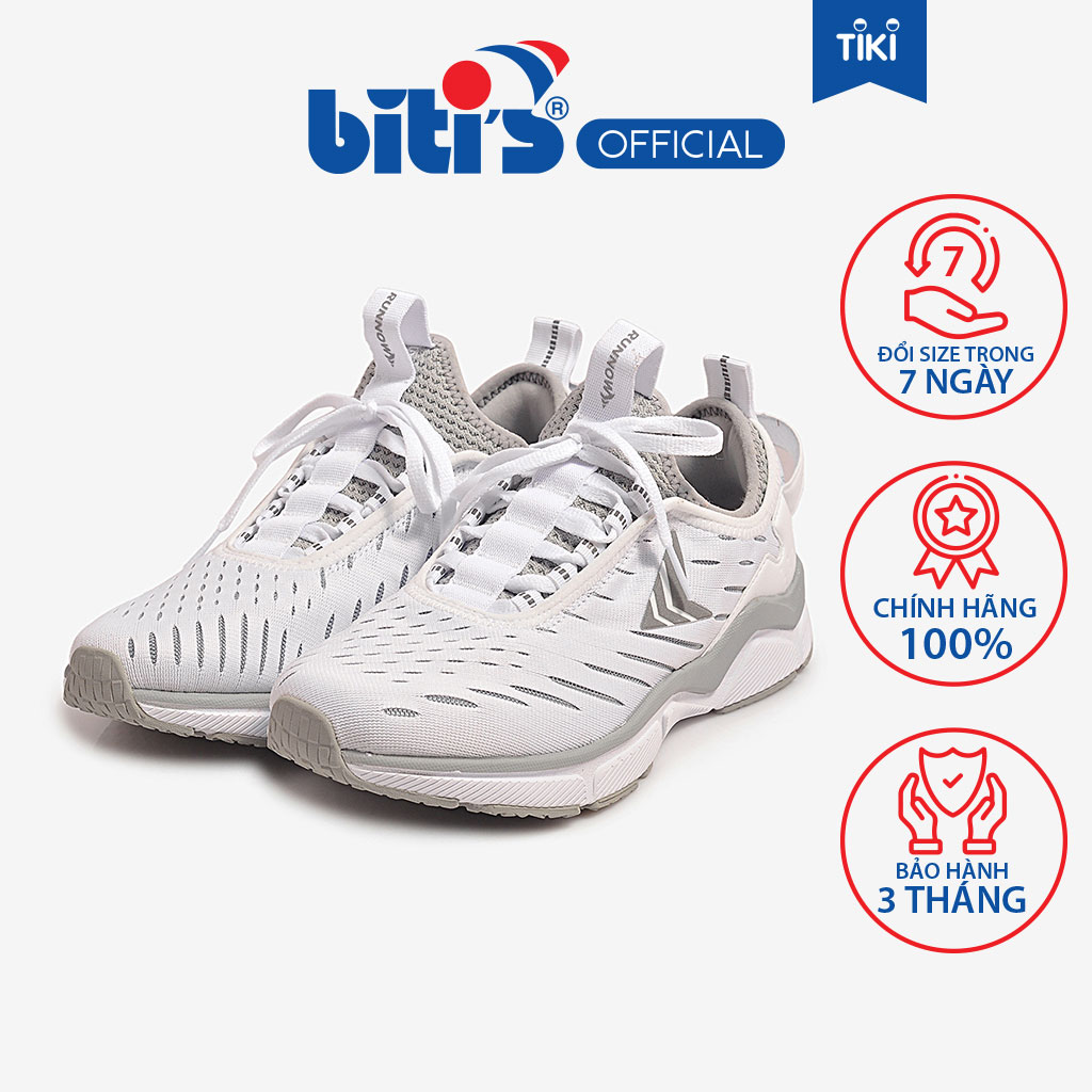 Giày Chạy Bộ Nam Bitis Hunter Running WHITE DSMH08300TRG Trắng - 43
