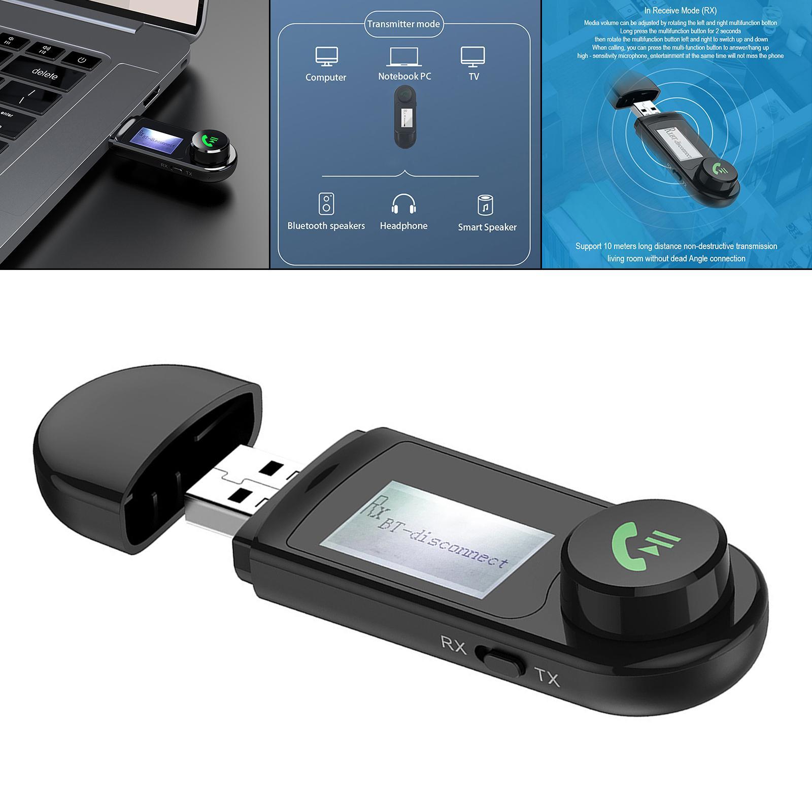 Bluetooth Receiver 2 in 1 LCD Display for Speaker Stereo Audio