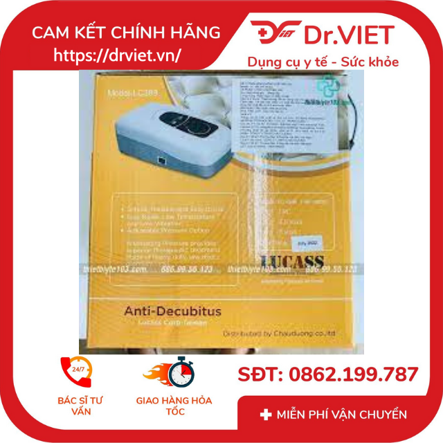 [HCM]Đệm chống loét Lucass LC389 cao cấp công nghệ Mỹ-Dùng cho người già người ốm nằm lâu ngày tránh lỡ loét do phải nằm lâu ngày, giảm đau nhức khi không muốn vết đau tiếp xúc trực tiếp với giường chiếu, tạo cảm giác êm