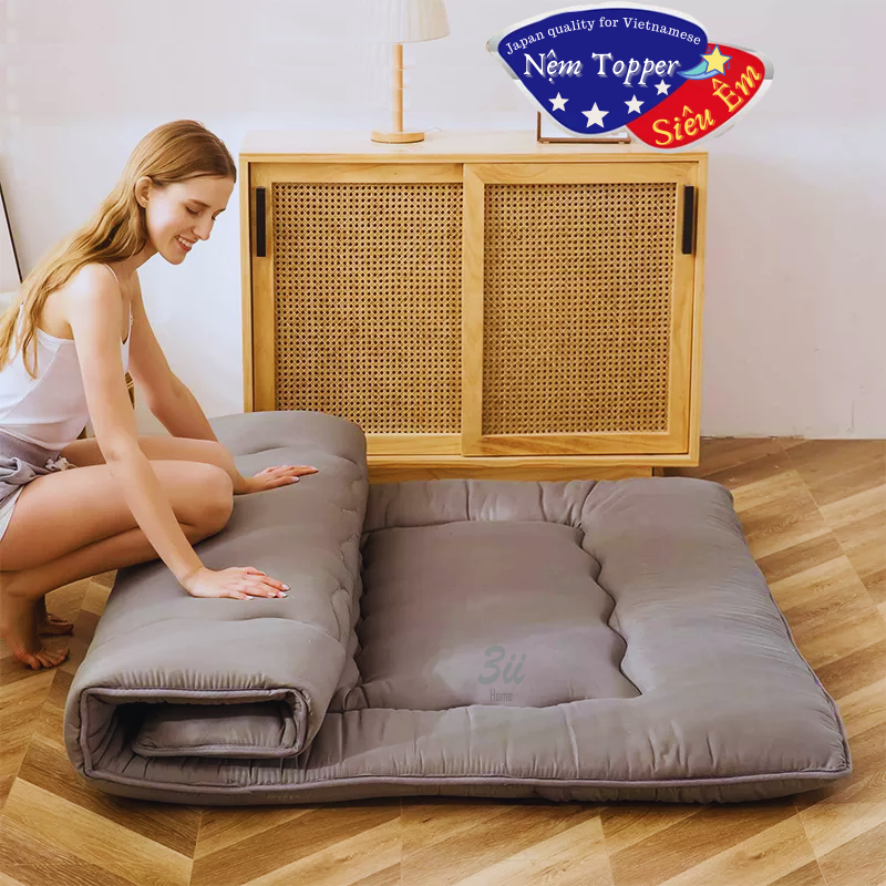 Nệm Topper 3ii Home Đa năng Siêu Êm Gọn Nhẹ Tiết Kiệm Không Gian Thoải Mái Ở Bất Kì Đâu