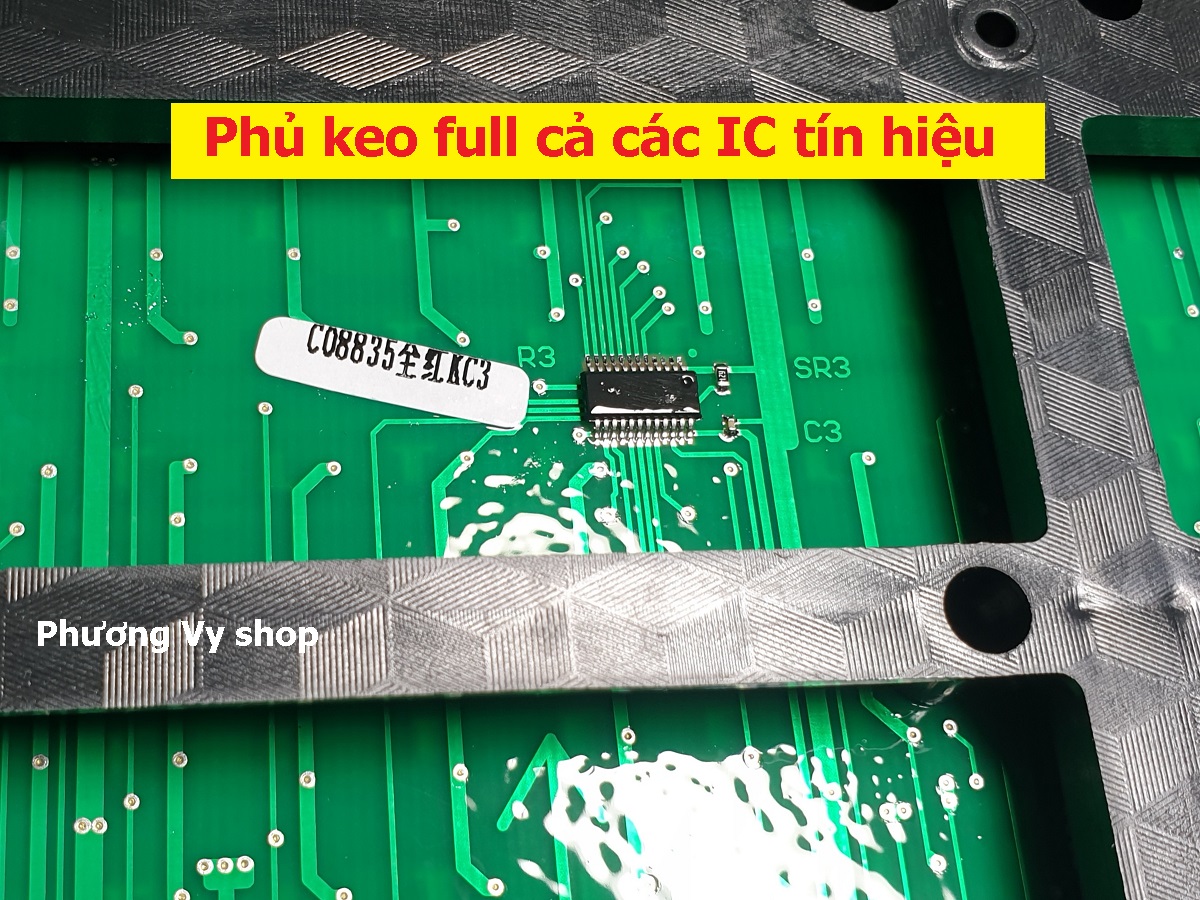Led ma trận P10 màu đỏ phủ keo chống nước - Hàng chất lượng