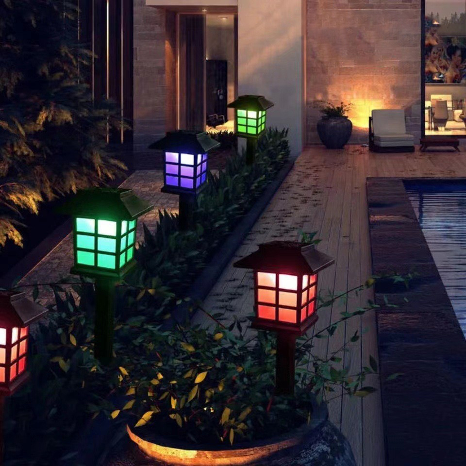 Đèn trang trí năng lượng mặt trời Hình ngôi nhà, tích kiệm điện, bóng siêu sáng, chống thấm nước - DA3135