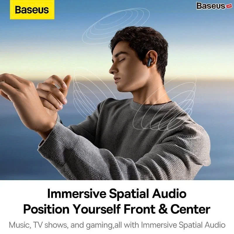 Tai Nghe Bluetooth Chống Ồn Chủ Động Baseus Bowie M2s True Wireless Bisa 3D ANC -48dB (Bluetooth 5.3, 30H, APP Control, No-delay &amp; HD Stereo Gaming Earbuds) [ hàng chính hãng