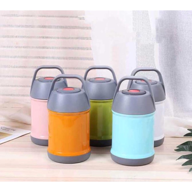 Bình giữ nhiệt 560ml ruột inox 304 cao cấp - Ca ủ cháo Nhật nấu cháo không cần cắm điện có quai xách thông minh, giữ nóng và lạnh đều được, tiện lợi cho trẻ em và người lớn sử dụng