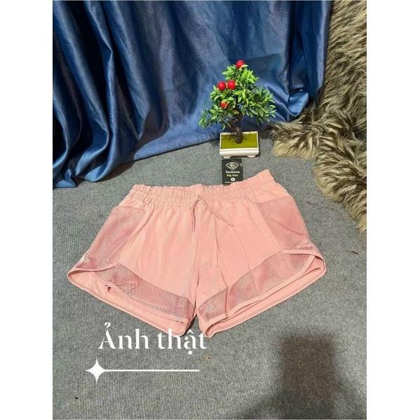 Quần đùi thể thao nữ phối lưới Bigsize 55_85 ký