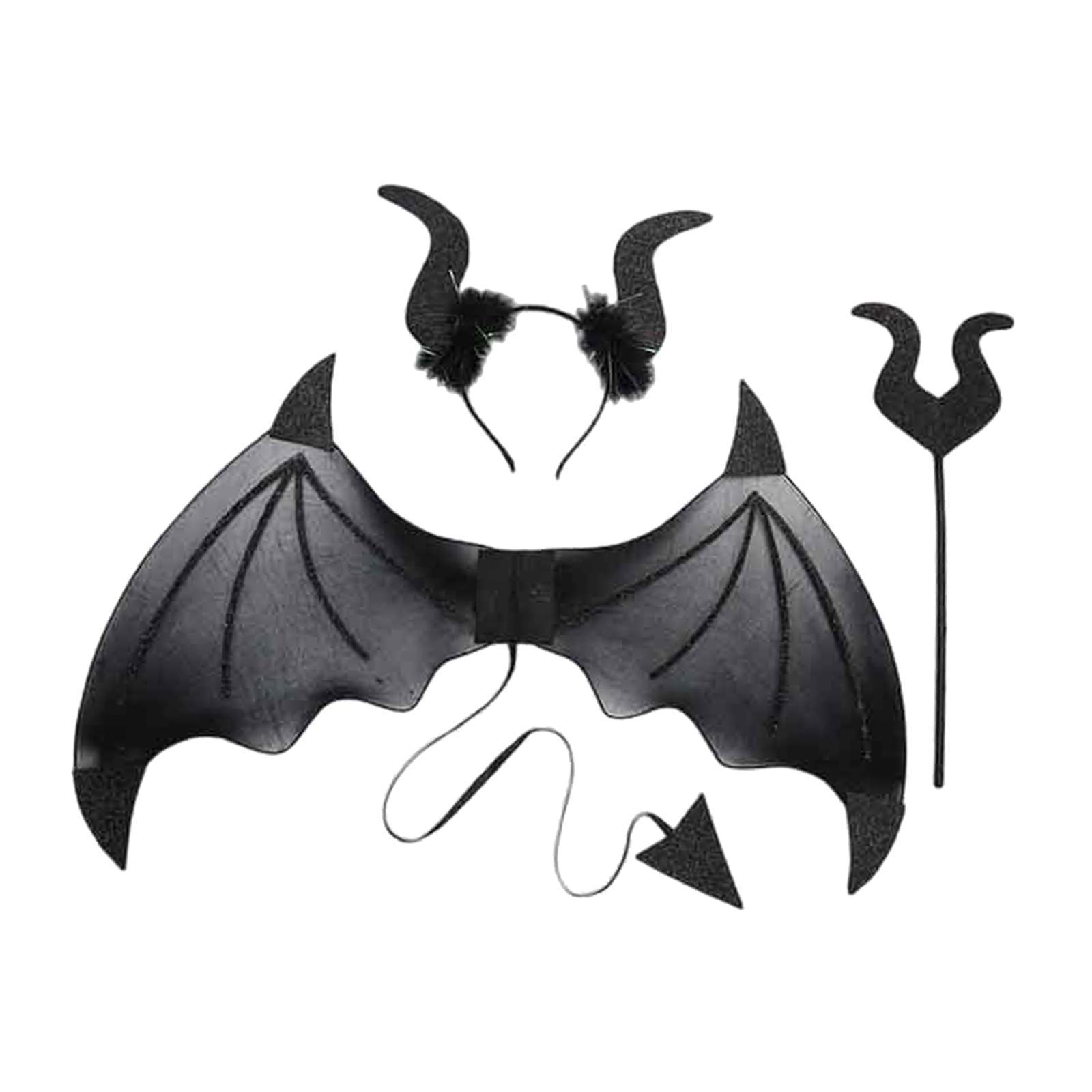 Halloween Devil Costume Set with for Party Pretend Play Props Carnival