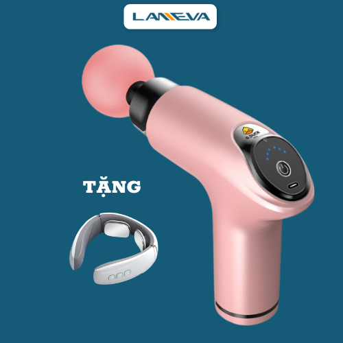 Máy Massage Cầm Tay CAO CẤP Toàn Thân 12 Cấp Độ LANEVA PS818, Máy Matxa Cầm Tay Chuyên Sâu Lưng Cổ Vai Gáy Giúp Thư Giãn, Giảm Đau Mỏi Cơ