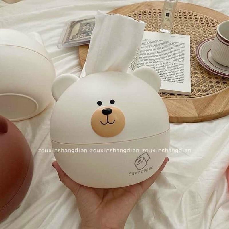 HỘP ĐỰNG GIẤY CUTE HÌNH GẤU - LỢN SIÊU CƯNG Mới 2021