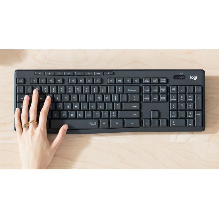 Bộ bàn phím chuột Logitech MK295 Không Dây Silent - Hàng chính hãng