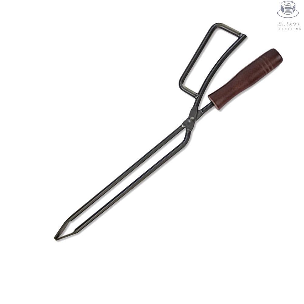 Thickened Firewood Tong Practical Charcoal Clamp Outdoor BBQ Barbecue Labor Saving Charcoal Clip for Picnic Camping