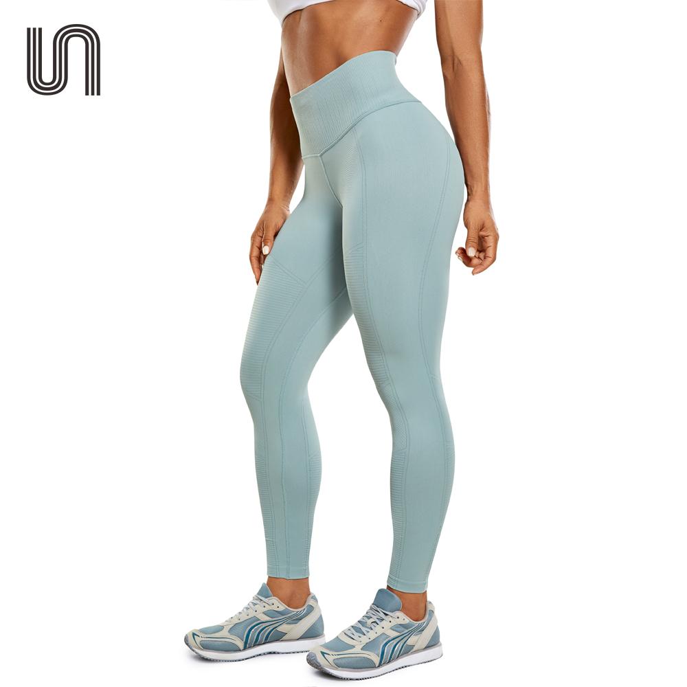 Phụ nữ quần legging nâng mông chạy quần phù hợp tập luyện yoga quần yoga quần thể dục quần dài 25 inch có gân cao thể thao vòng eo cao Color: 03 Size: M