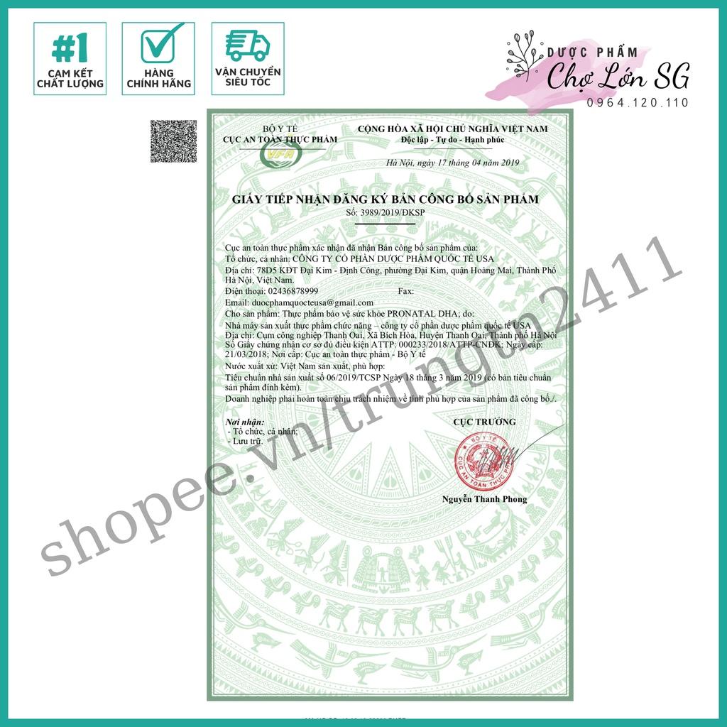 Viên uống bổ bầu PRONATAL DHA bổ sung dưỡng chất cho mẹ và bé - Hộp 30 viên