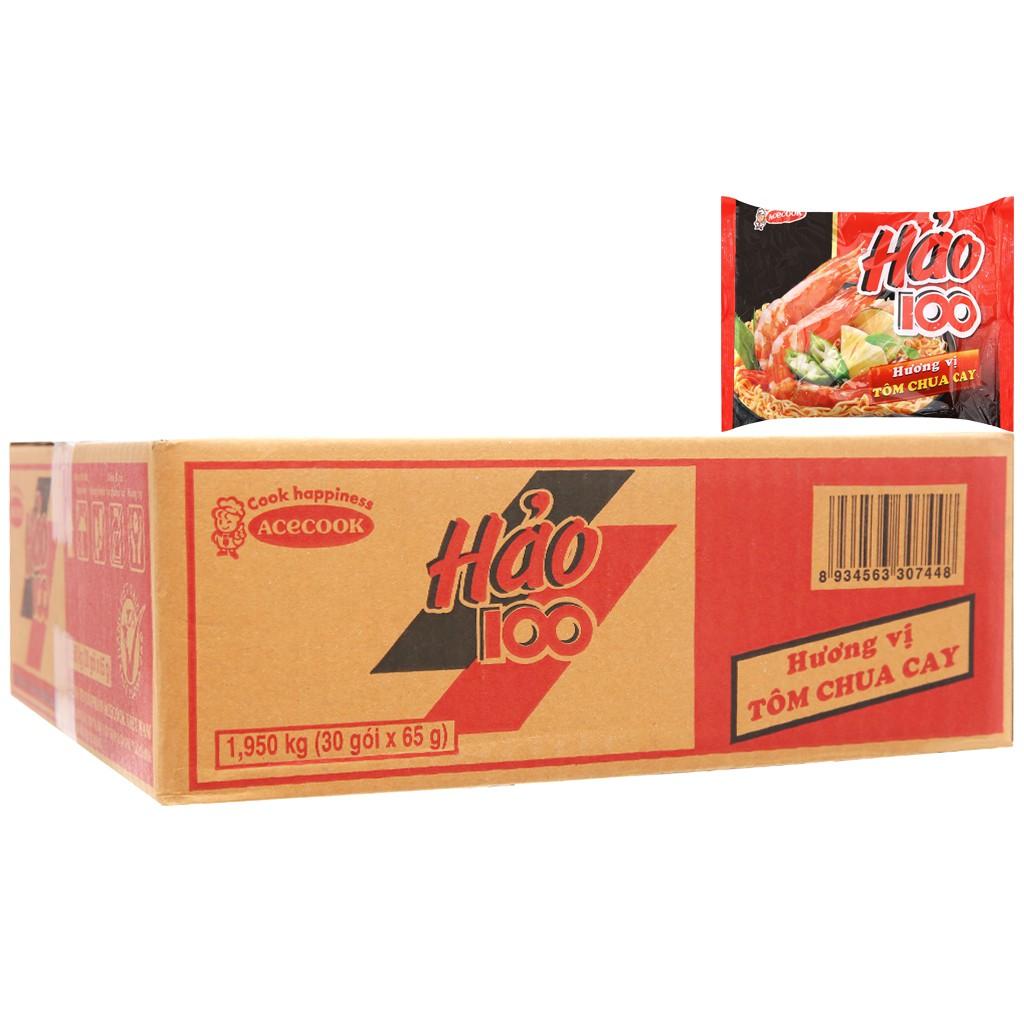 Hảo 100 Tôm Chua cay 65gr x 30 gói