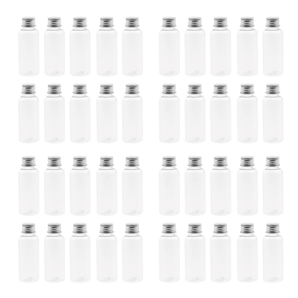 40x 50ml Refillable   Bottles  Oils  Containers Vial