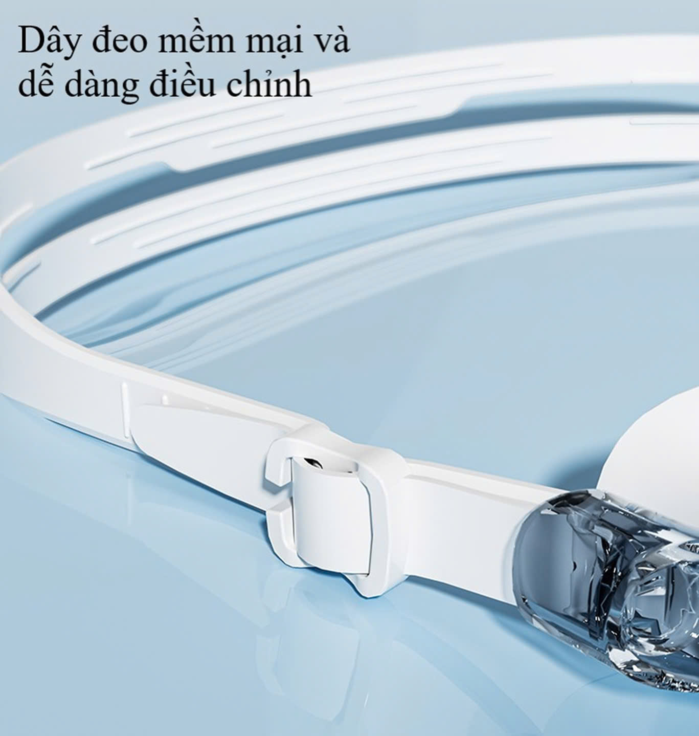 Kính bơi chống tia UV , Chống sương mù , bảo vệ mắt MÀU ĐEN , Dây đeo được làm 100% silicone mềm mại, thoải mái, dành cho vận động viên chuyên nghiệp hoặc người có sở thích đi bơi - Hàng Chính Hãng