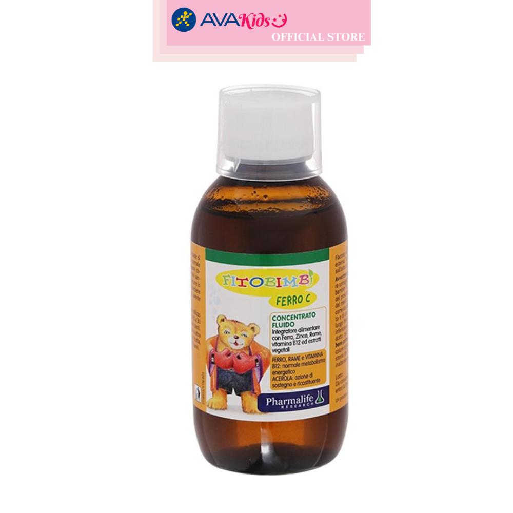 Siro Fitobimbi Ferro C bổ sung sắt, kẽm và vitamin C 200 ml (6 tháng - 12 tuổi)