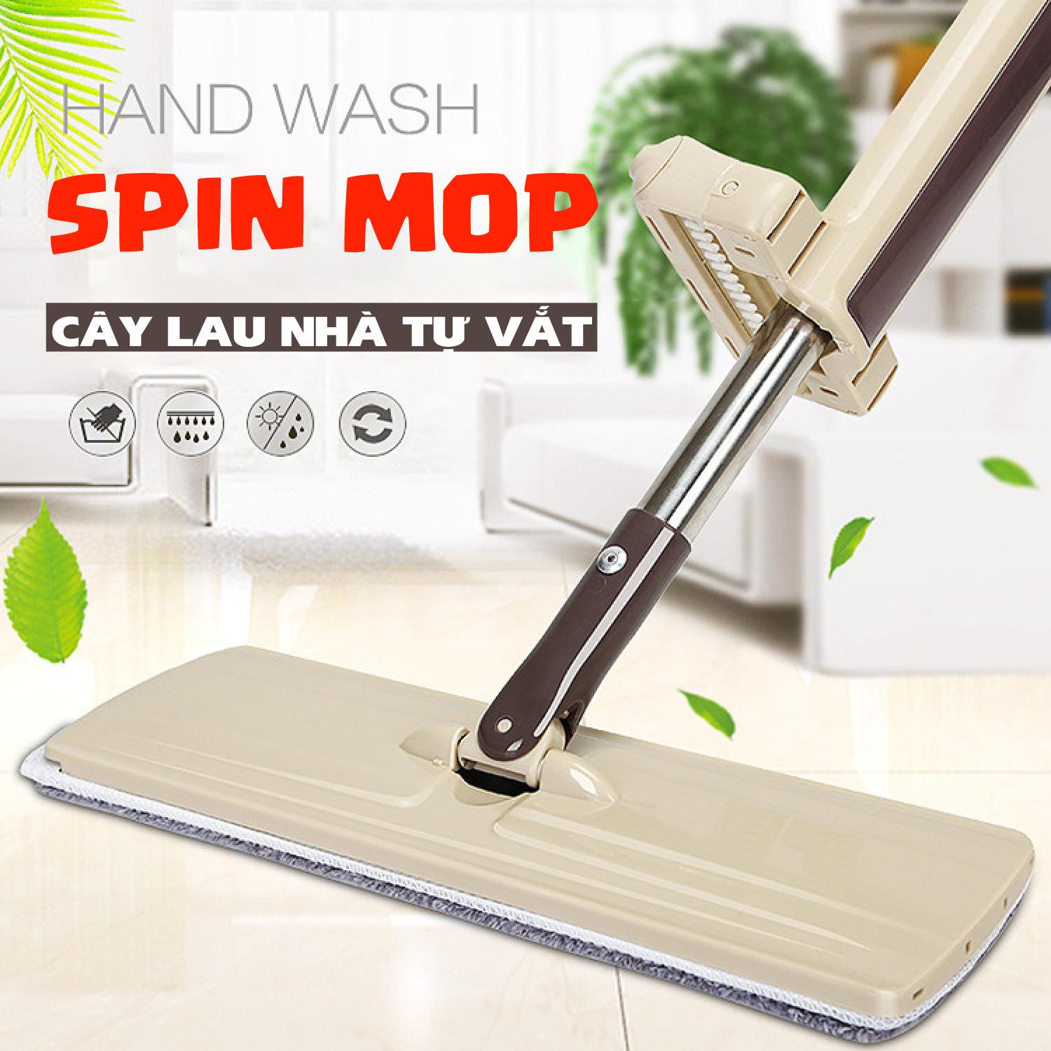 Cây lau nhà tự vắt thông minh xoay 360 độ Spin mopHàng Loại I