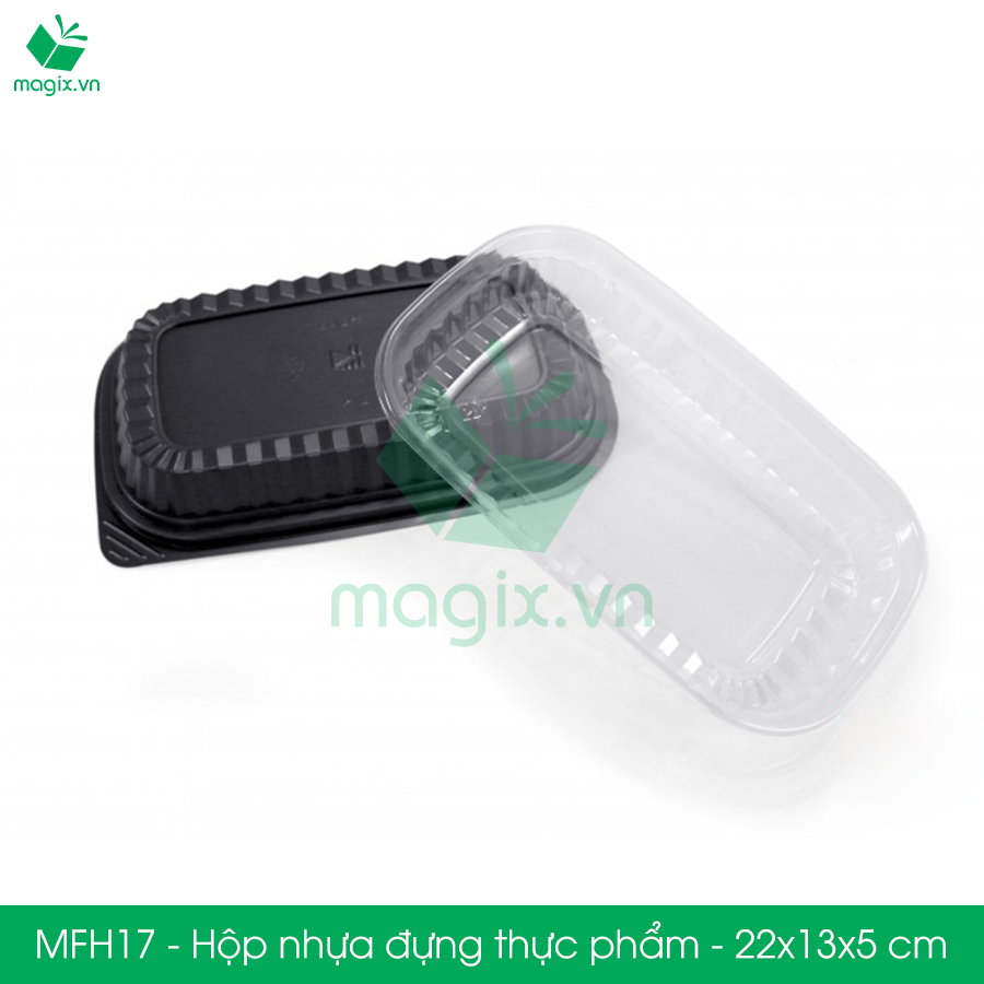 MFH17 - 50 Hộp nhựa đế đen nắp trong HT17