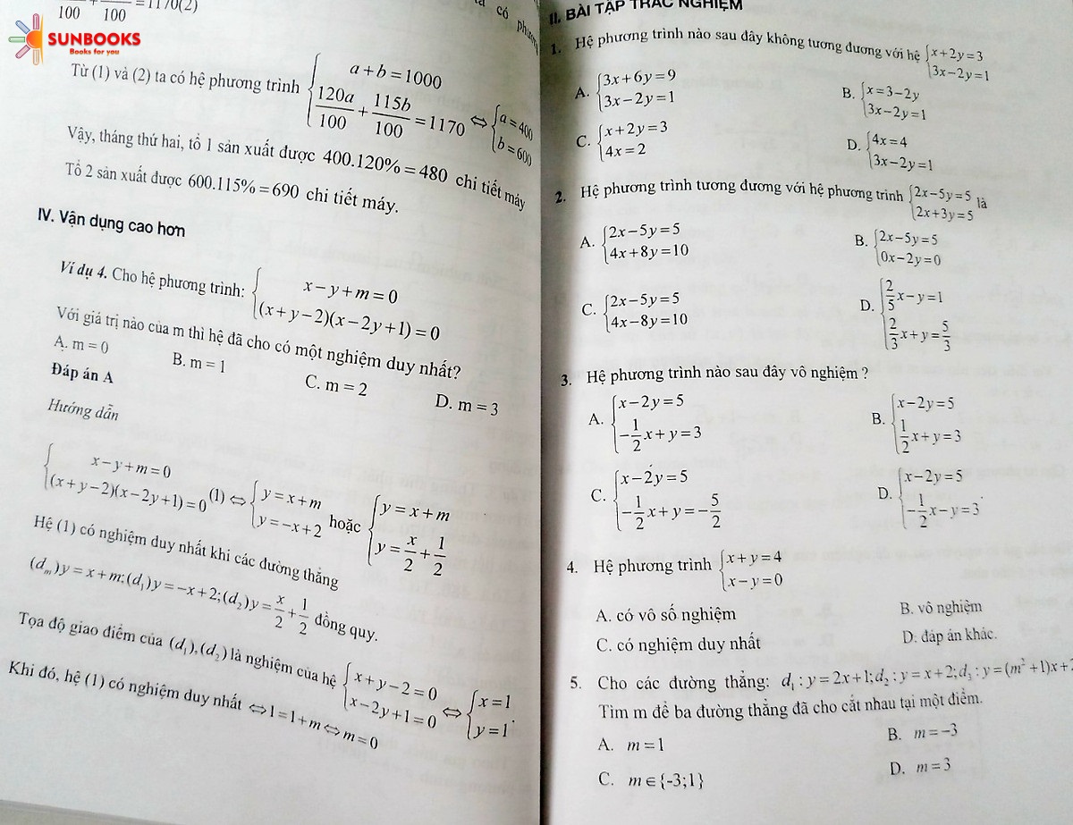 Sách Ôn thi trắc nghiệm vào lớp 10 môn Toán