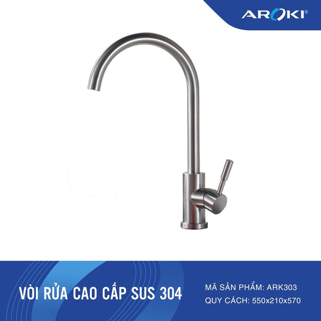 VÒI RỬA CAO CẤP SUS 304 ARK303 bảo hành vĩnh viễn có thợ lắp đặt