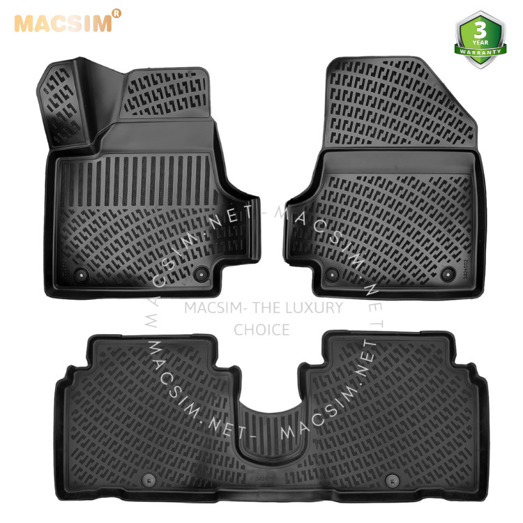 Thảm lót sàn ô tô nhựa TPU silicon Kia EV6 2021+ Nhãn hiệu Macsim