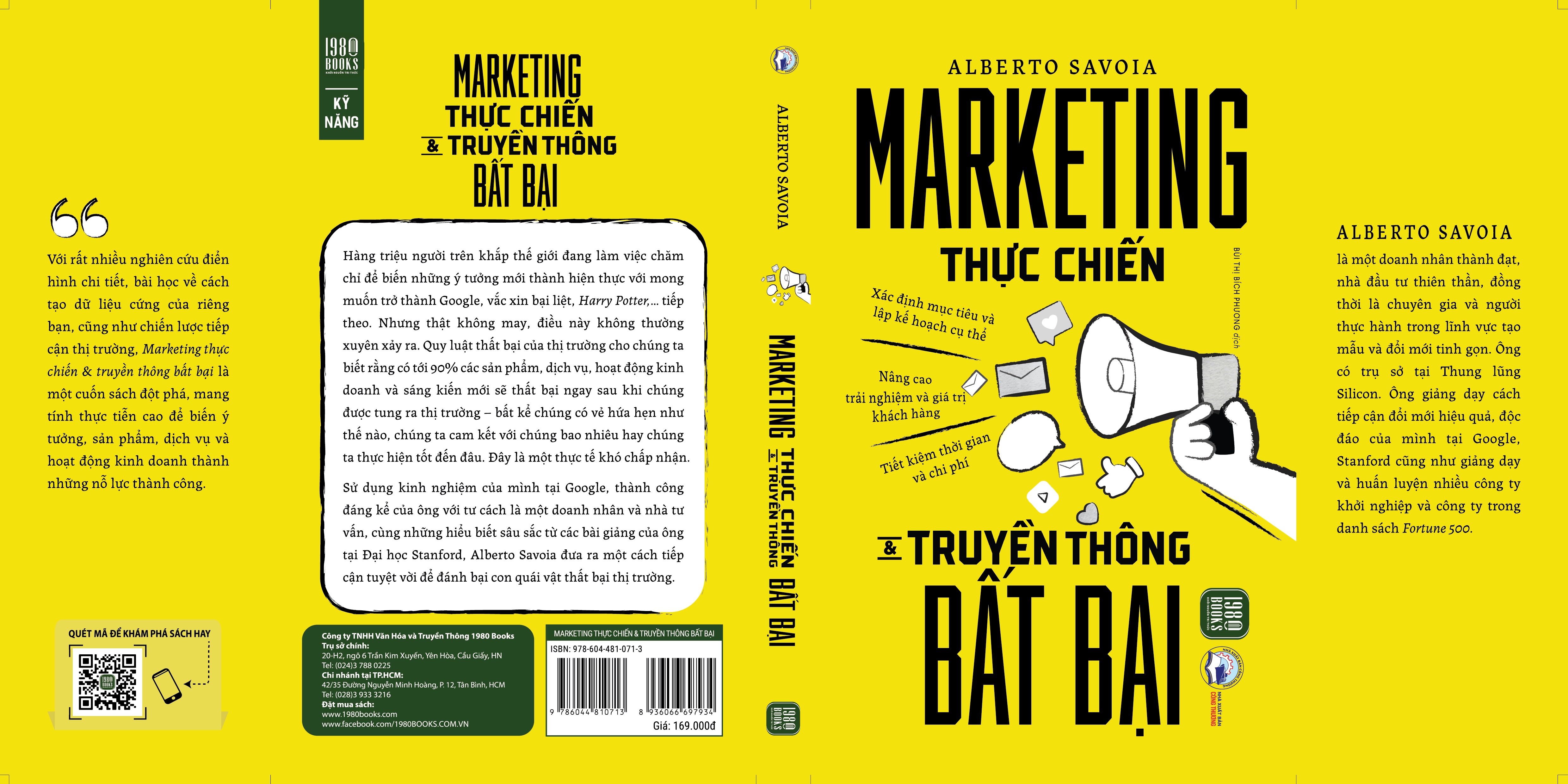 Sách - Marketing Thực Chiến Và Truyền Thông Bất Bại - Alberto Savoia
