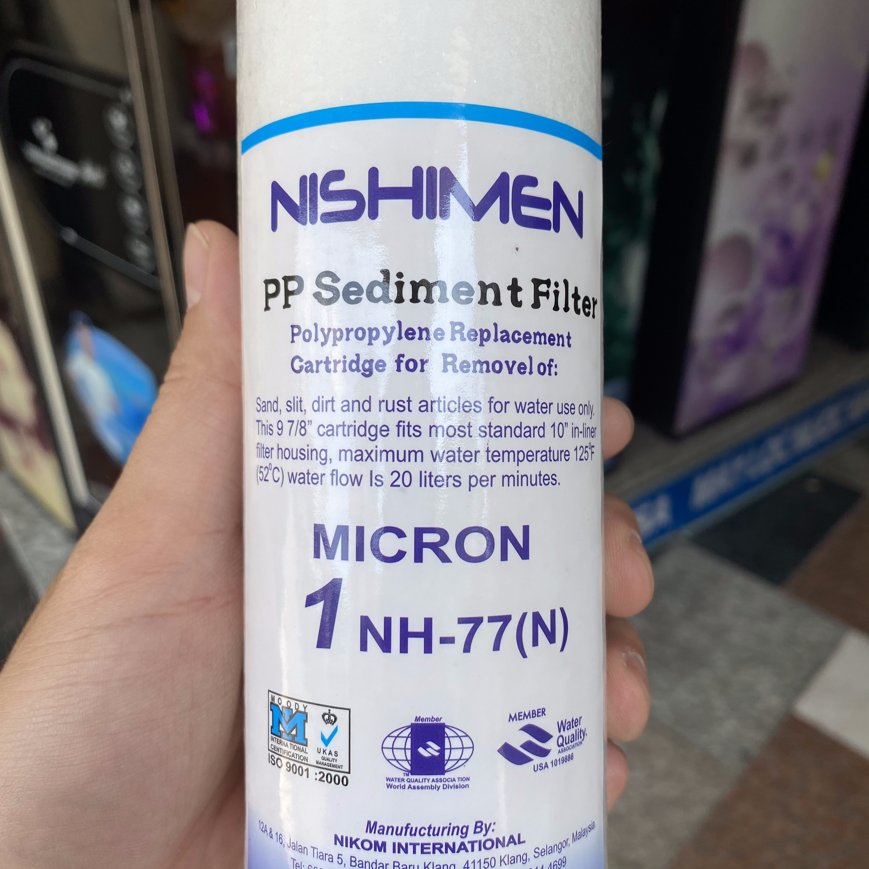 Lõi Lọc Số 1 PP 1 Micron Nishimen Malaysia - TBGDTH