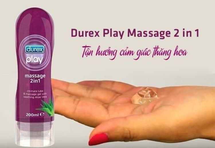 Gel Massage Durex 2 in 1 Hương Thơm Lô Hội - Bôi Trơn Quan Hệ - Che Tên Sản Phẩm