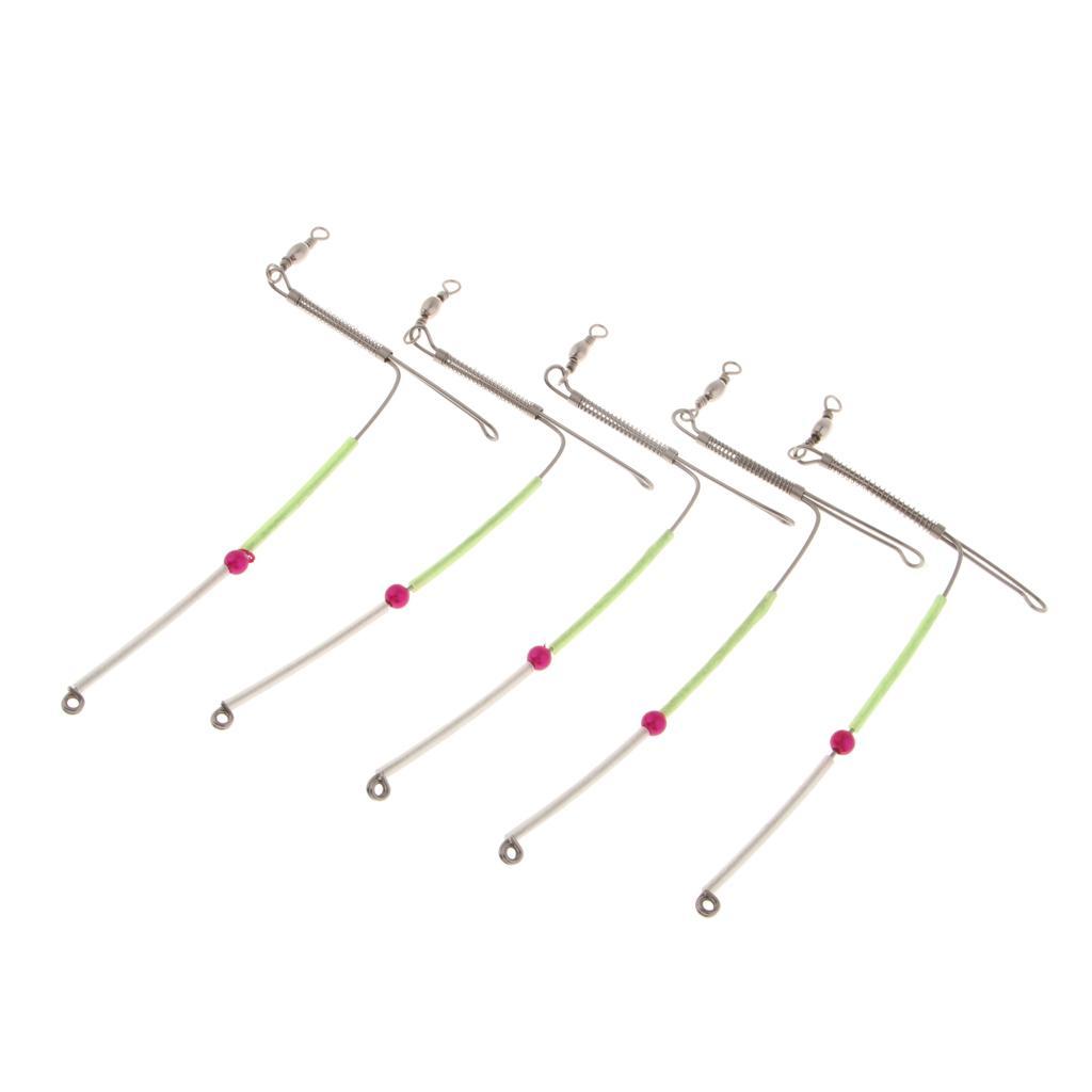 Pack of 5pcs Bent Booms Stainless Steel Anti- Booms w/ Swivel Rig Tube