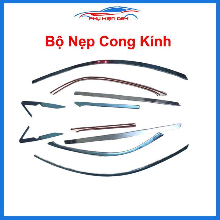 Bộ nẹp viền chân kính cong kính Kia Sorento 2010-2020 Inox sáng bóng chuẩn form xe