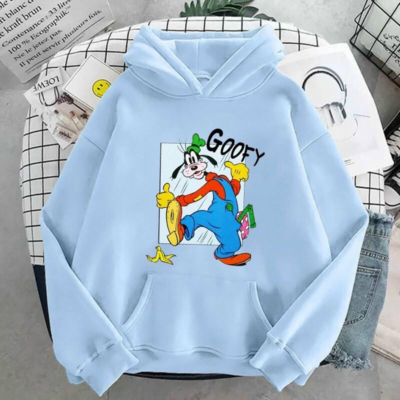 Áo hoodie nam nữ nỉ ngoại in hình Goofy William - DS83, chất nỉ bông dày dặn, nón 2 lớp, thích hợp làm áo cặp