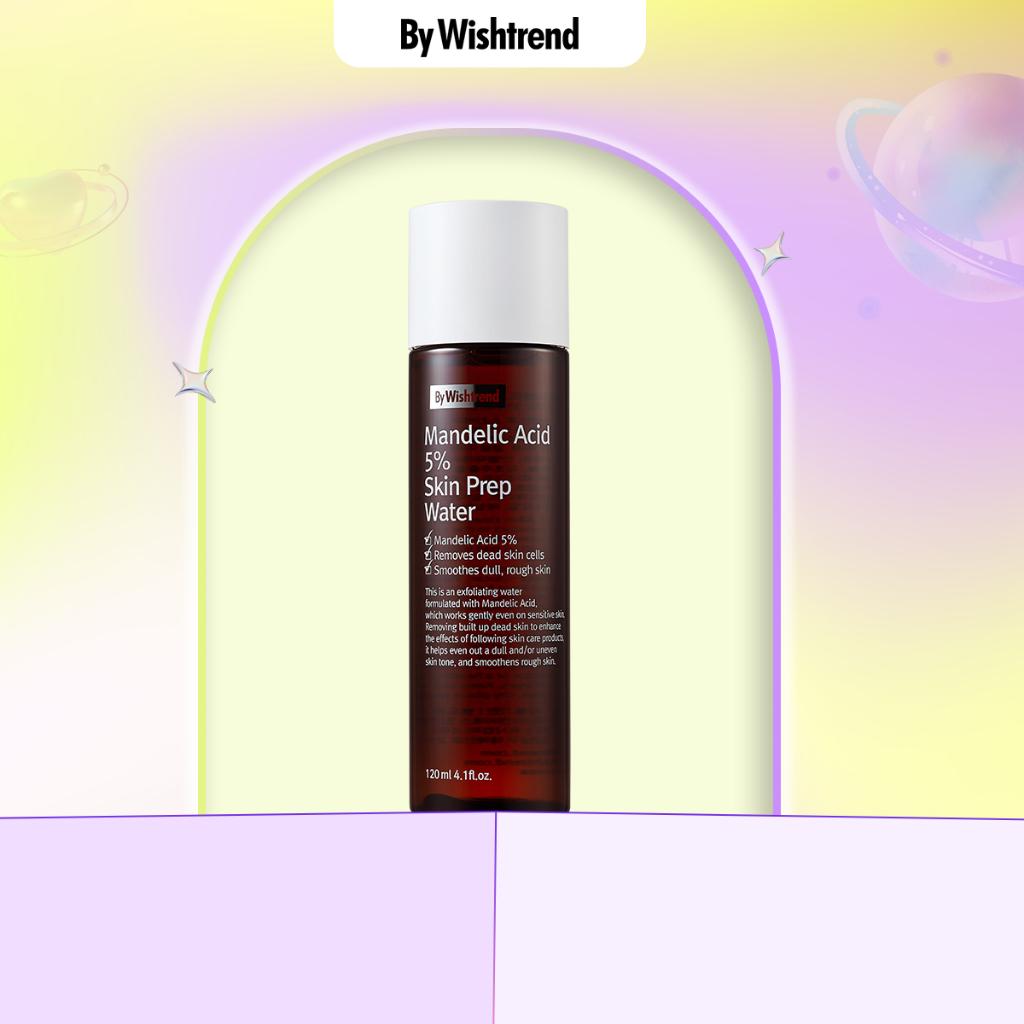 By Wishtrend kem dưỡng Vitamin 75 Maximizing Cream 50ml+Nước hoa hồng tẩy da chết Mandelic Acid 5% Skin Prep Water 120ml