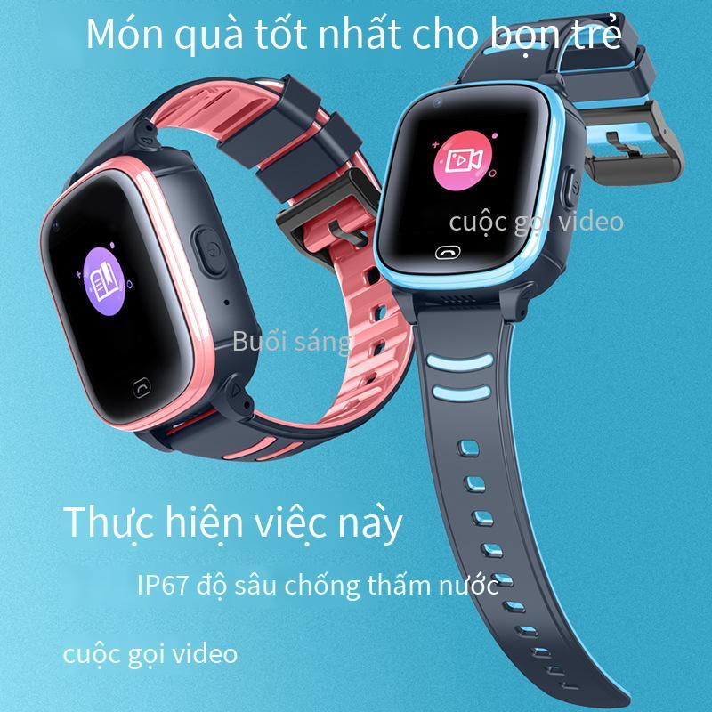 Giao hàng nhanh Đồng hồ điện thoại trẻ em 4G cuộc gọi video Netcom đầy đủ Hồng Kông nam nữ thông minh Đài Loan định vị đồng hồ điện thoại học sinh