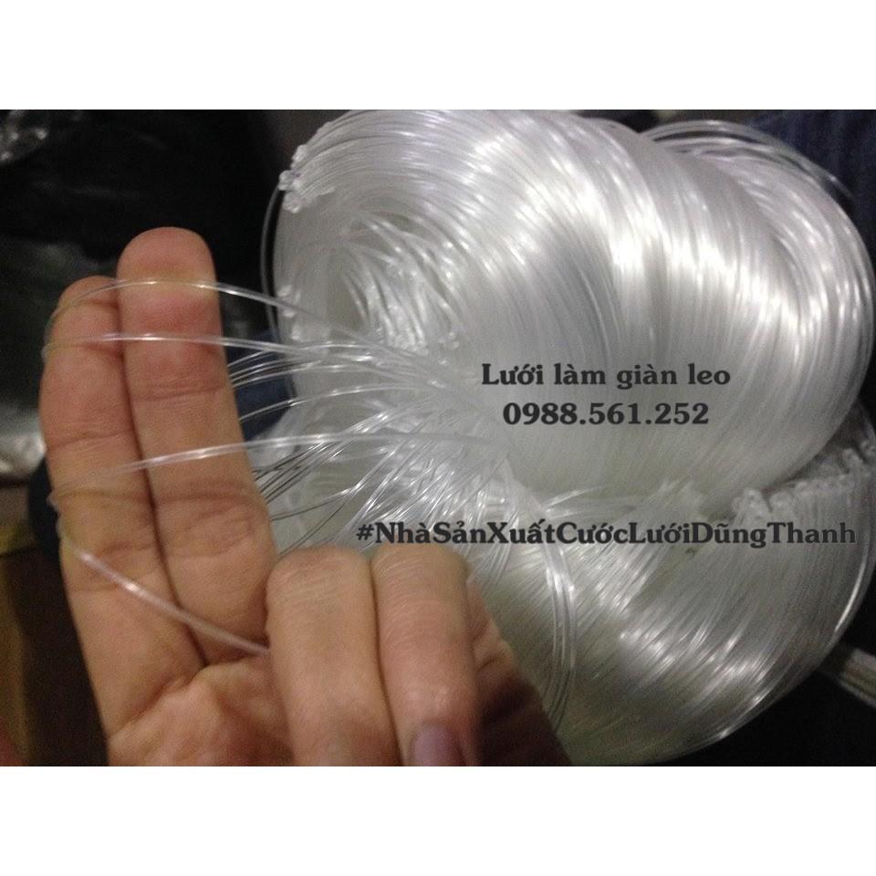 Lưới làm giàn leo 2m x 120m, ô 20cm, giàn dưa chuột, su su, chanh leo, mướp đắng, giàn mướp, giàn hoa thiên lý