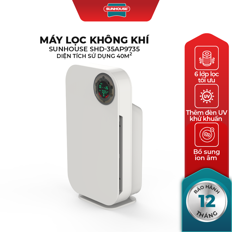 Máy Lọc Không Khí Sunhouse SHD-35AP9735  - Chính Hãng