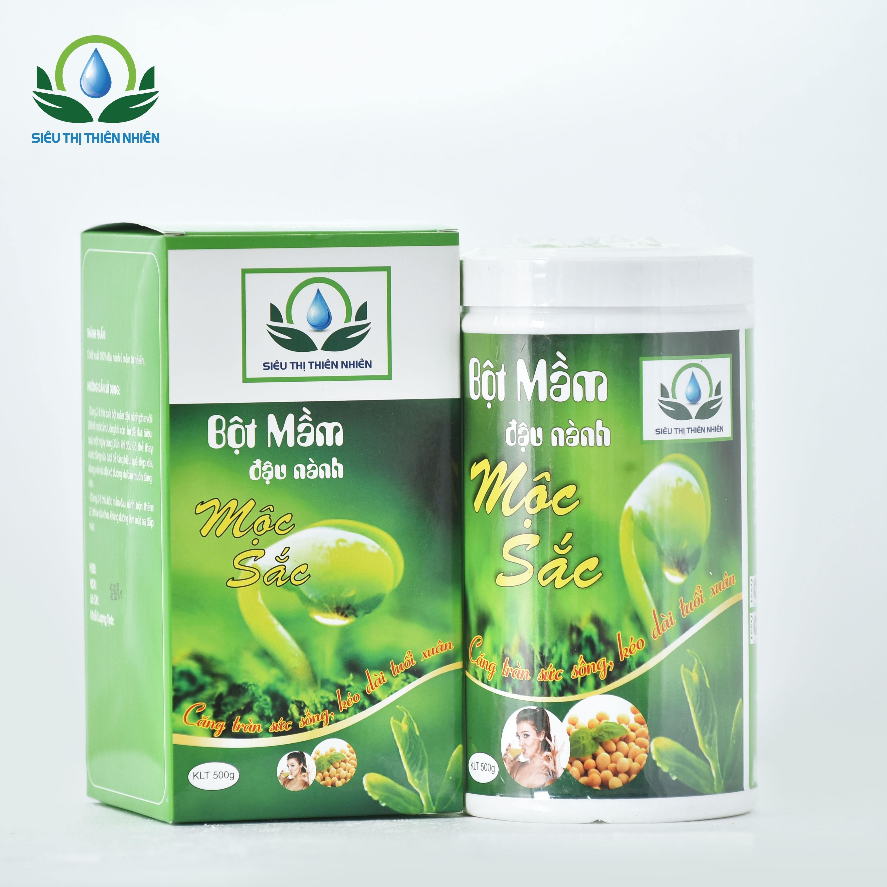 Bột Mầm Đậu Nành Nguyên Xơ Mộc Sắc ̀500g, Tăng Kích Thước Vòng 1 Hiệu Quả