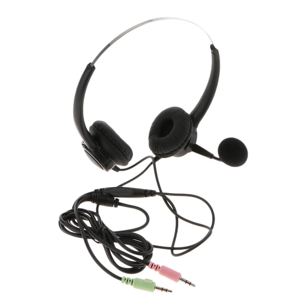 3.5mm Headset Microphone Noise Cancelling Business Headset for Call Center