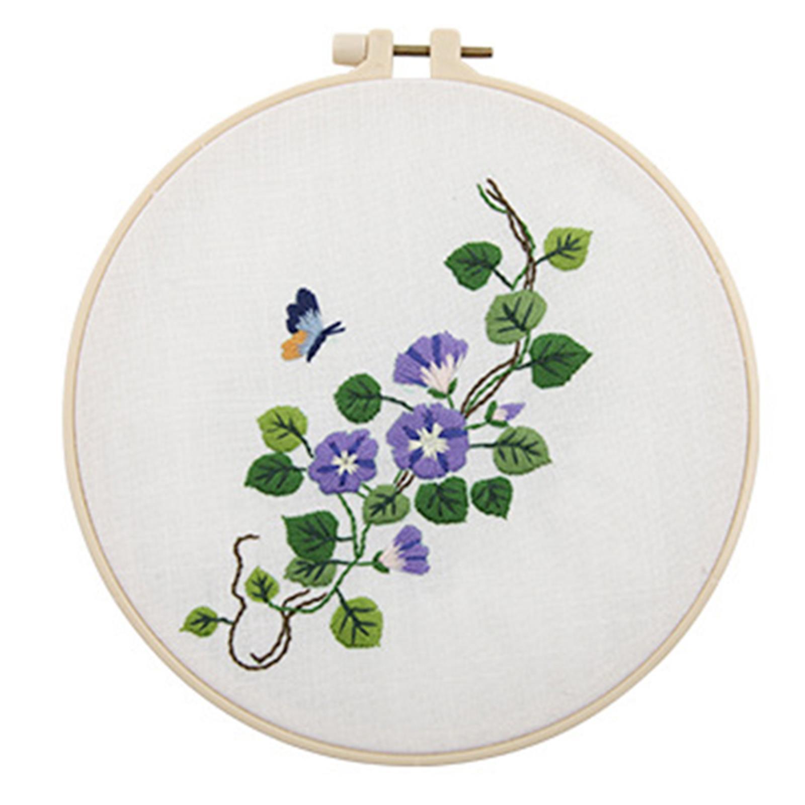 Embroidery  Beginner Cross Stitch Art Floral Pattern Needlework Making Cherry