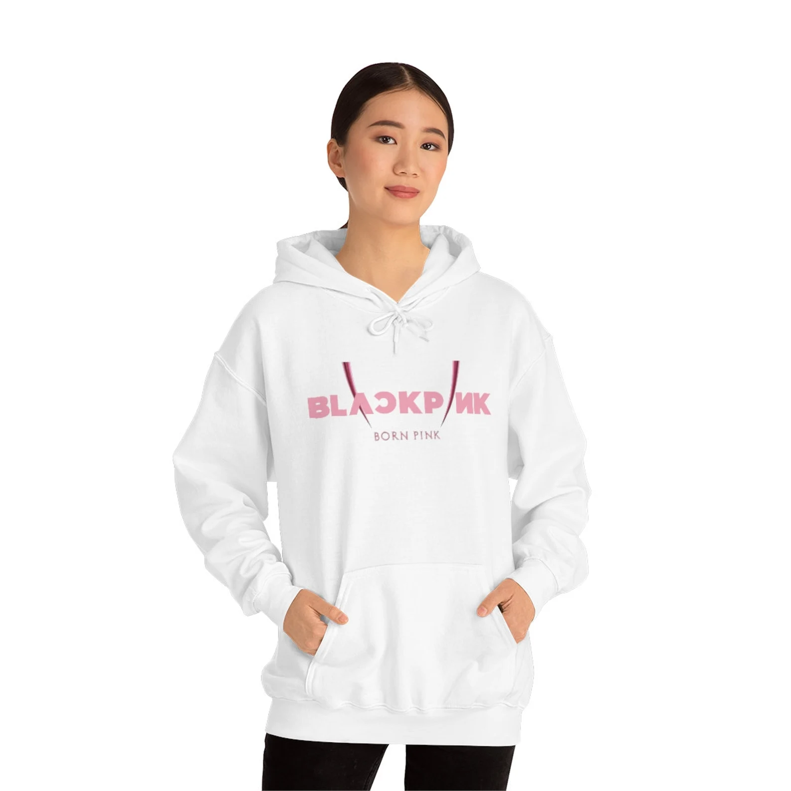 Áo hoodie BLACKPINK born pink có chữ kí Jennie Jisoo Lisa Rosé