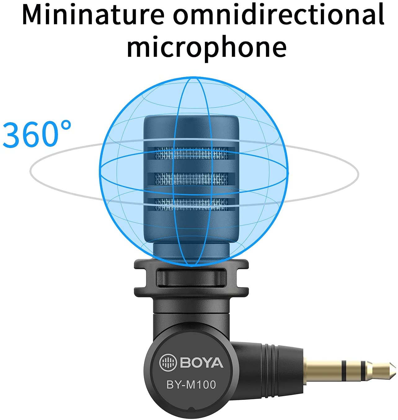 BOYA M100, Micro Thu Âm Mini Dành Cho Máy Ảnh DSLR, Camcorder, Recorder - Hàng Chính Hãng