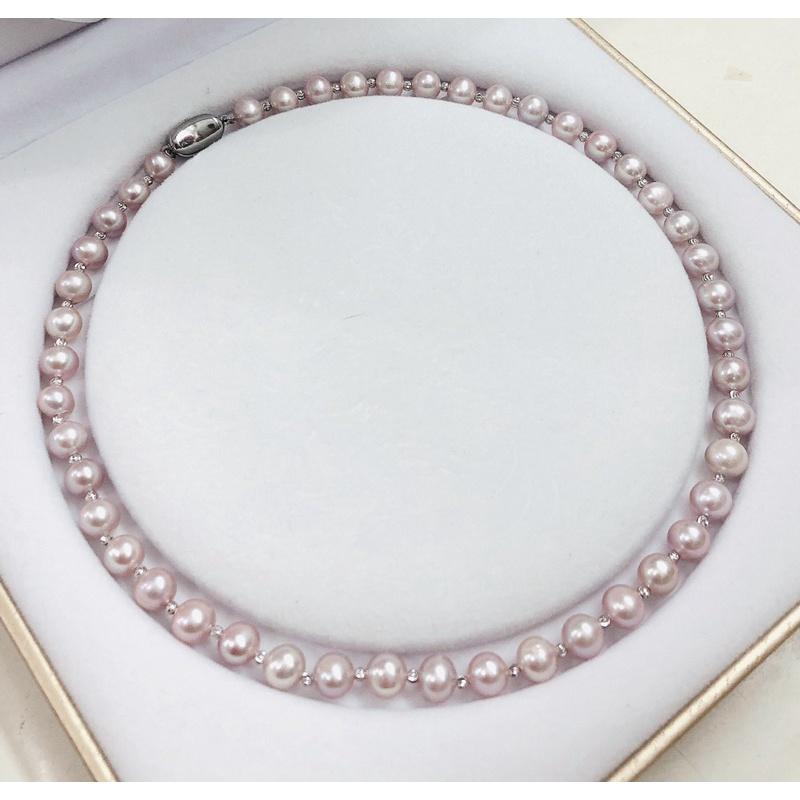 Bộ 4 Món Trang Sức Màu Hồng Phấn, Bộ Trang Sức Ngọc Trai Nước Ngọt Tự Nhiên - Ngọc Trai Trường Thịnh