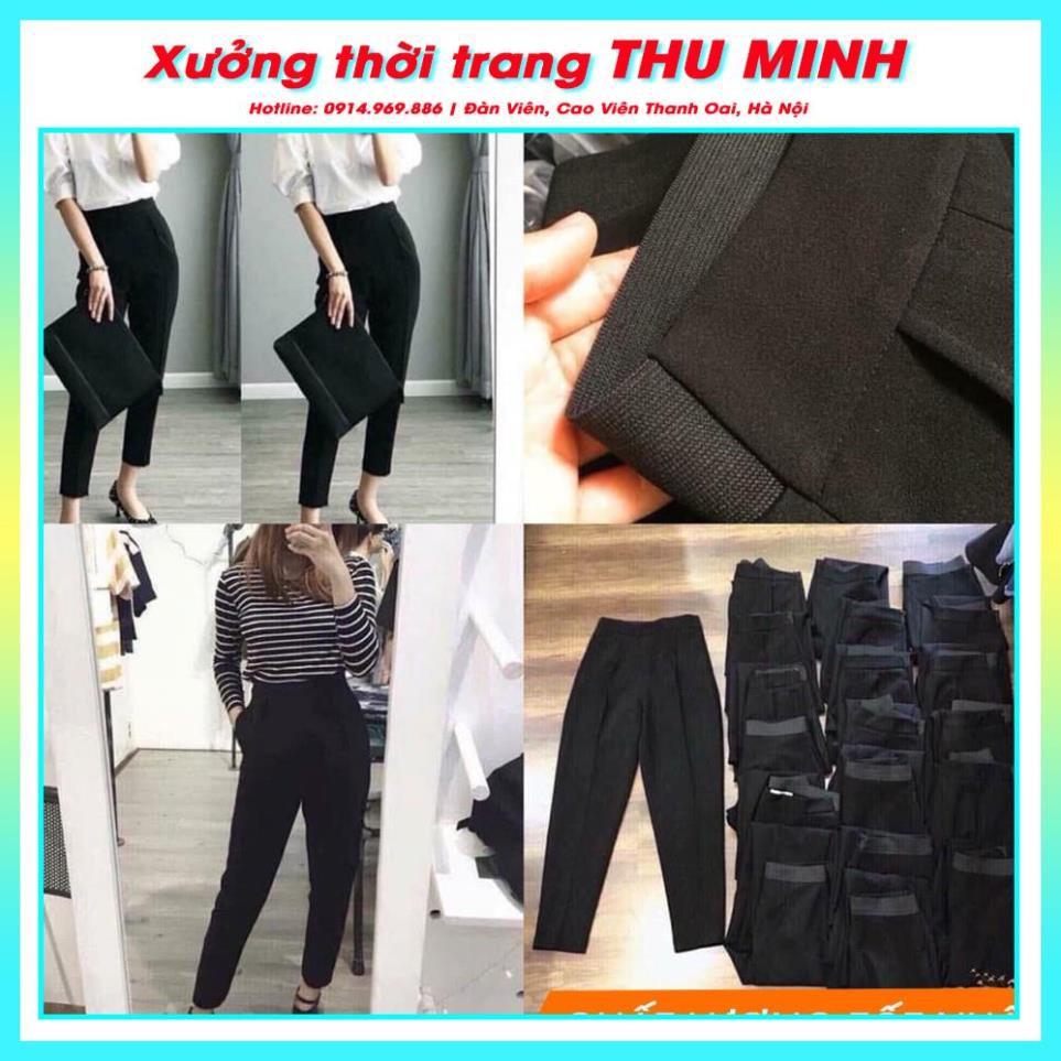 Quần Baggy Tây Cạp Chun sau Quần tây nữ công sở, học sinh đi học, đi làm, đi chơi