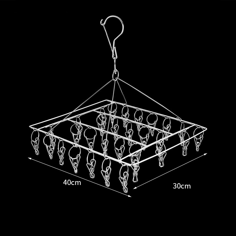 Móc Treo Quần Áo, Móc Phơi Đồ Trẻ Em Inox Kẹp Chống Rơi, Móc Treo Tất, Vớ, Đồ Lót Nhiều Kiểu Dáng – Hình vuông 30 kẹp Móc Treo Quần Áo, Móc Phơi Đồ Trẻ Em Inox Kẹp Chống Rơi, Móc Treo Tất, Vớ, Đồ Lót Nhiều Kiểu Dáng – Hình vuông 30 kẹp