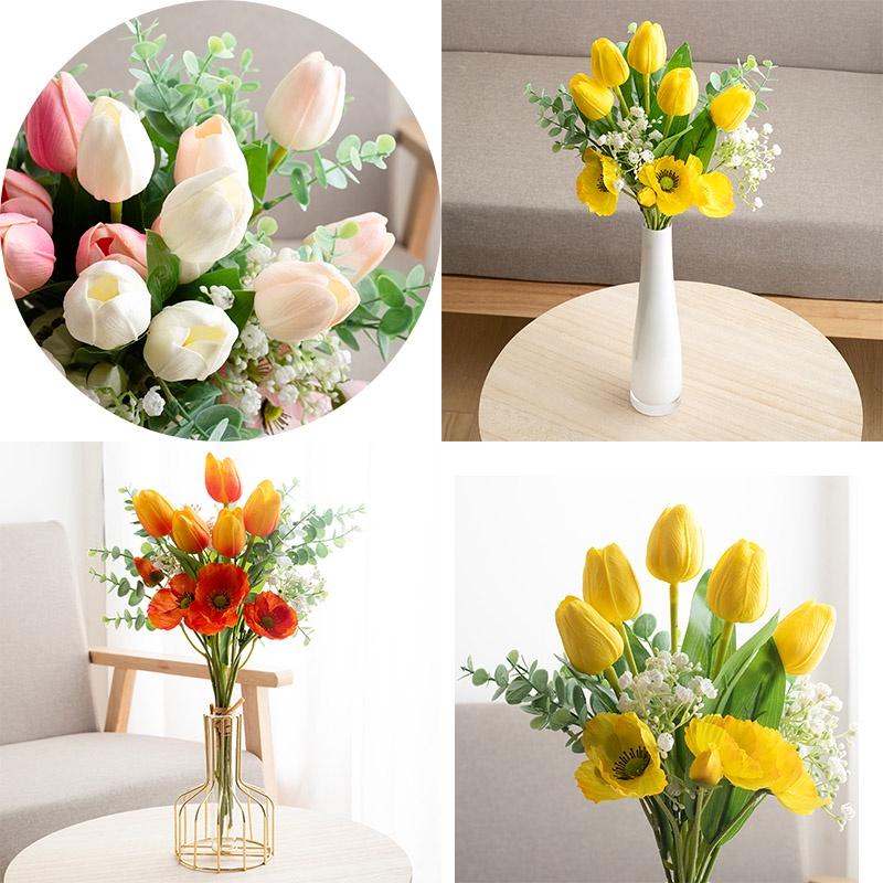 Mới Bó Hoa tulip Giả Cho Cô Dâu