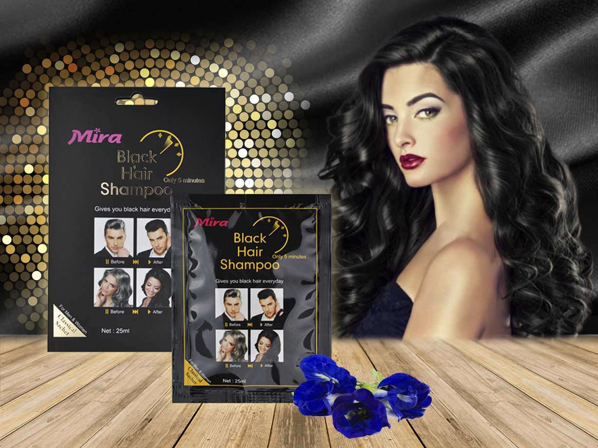 Dầu Gội Đen Tóc Mira – Mira Black Hair Shampoo (25ml) A609