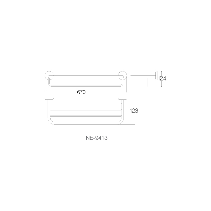 Giá để khăn 60cm - NE-9413 - INOX SUS 304