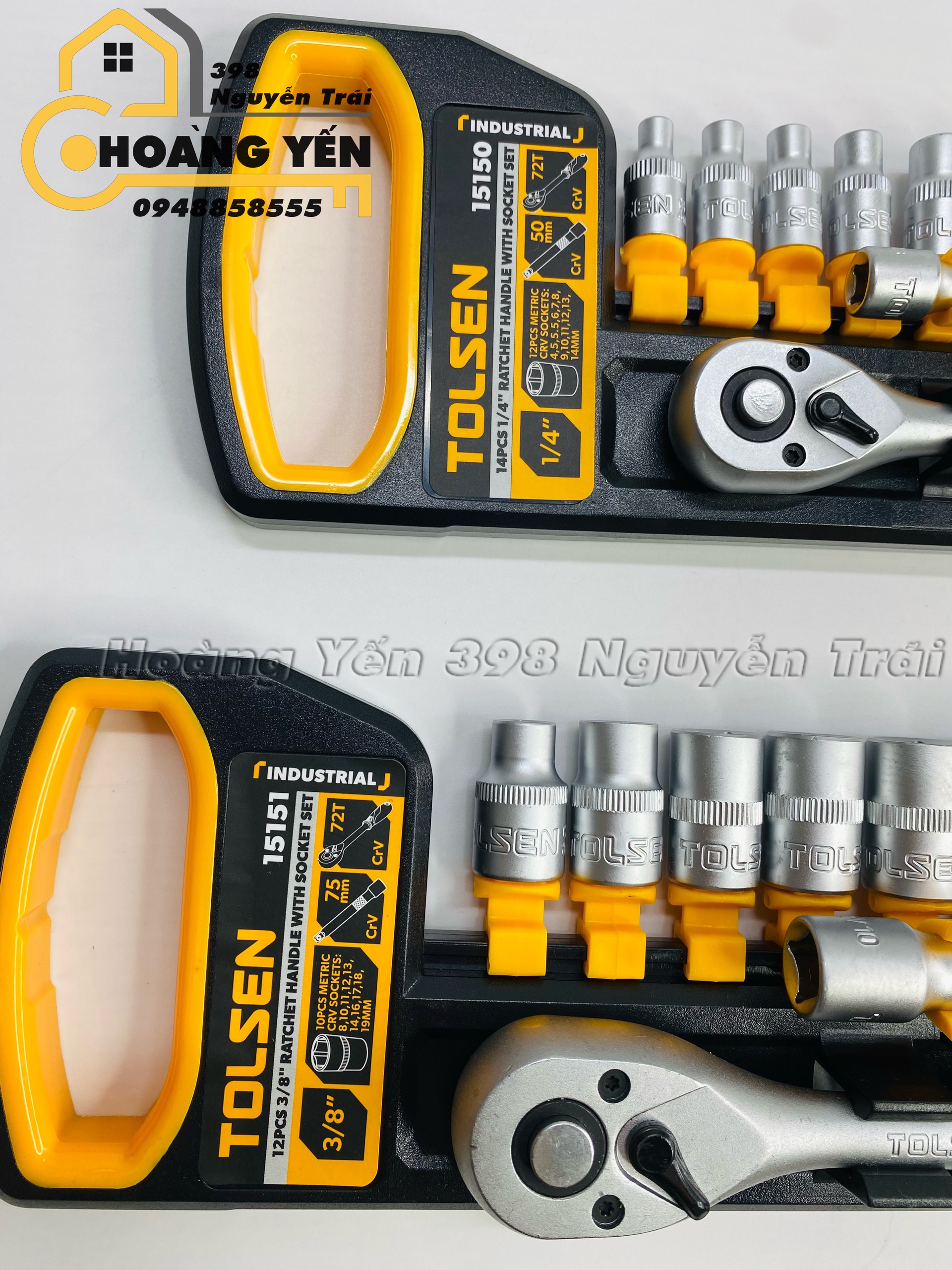 Bộ đầu típ tự động 12 món Tolsen 15152 - Bạc