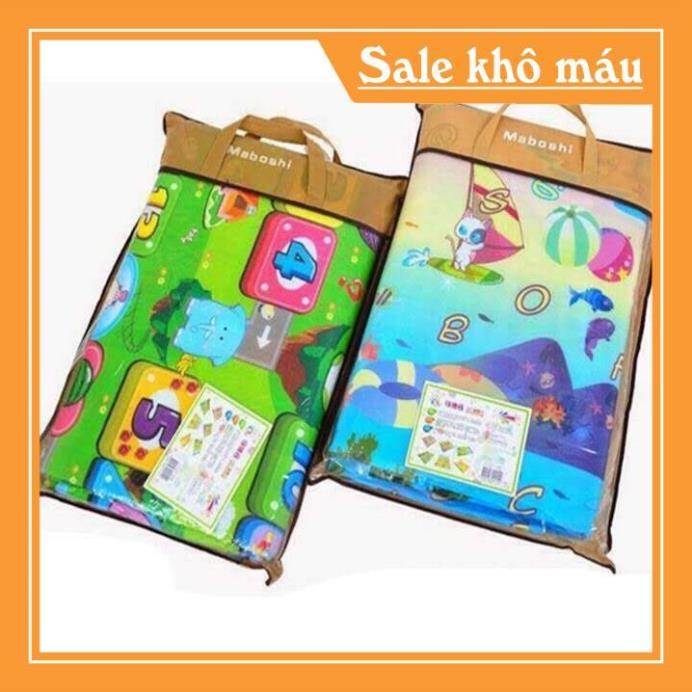 Thảm Xốp 2 Mặt Cho Bé Maboshi nhiều kích cỡ M6/M8/2M/2,2M/2,5M/3M ( giao màu ngẫu nhiên )