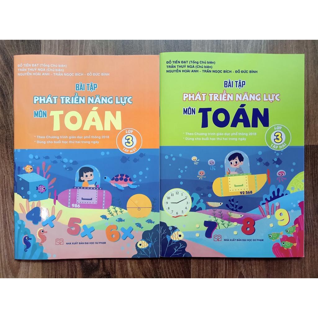 Sách - Combo Bài tập phát triển năng lực môn Toán lớp 3 - Tập 1 + 2